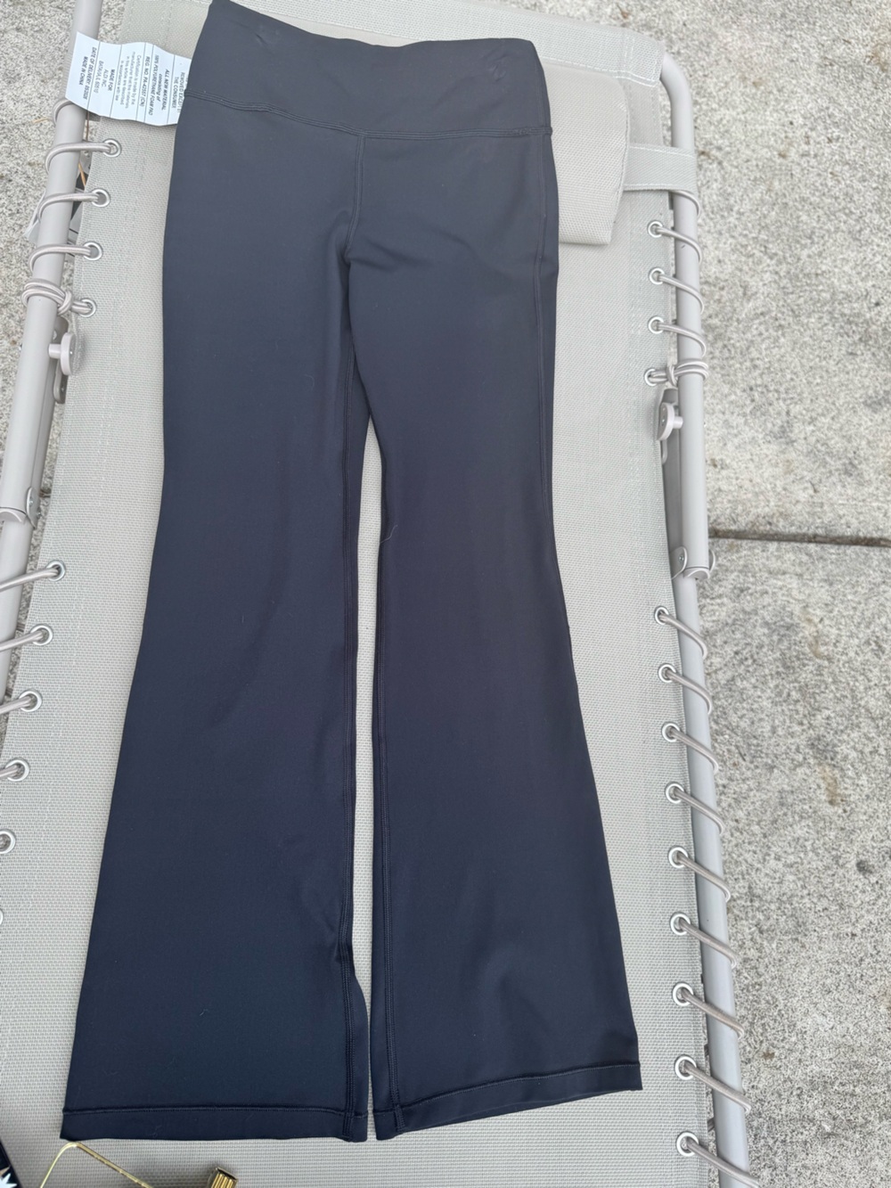 Athleta girls Black High-Rise Flare Leggings